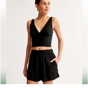 Abercrombie & Fitch High Waist Black Shorts